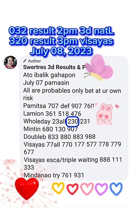 032 swertres result